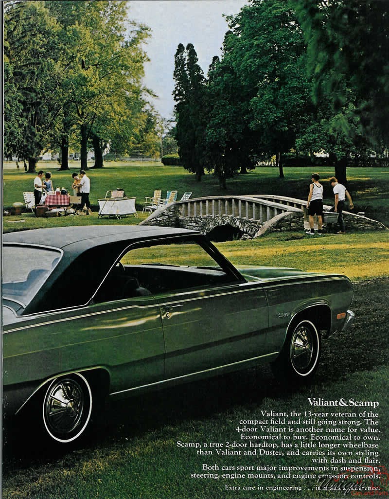 1973 Plymouth Duster, Valiant and Barracuda Brochure Page 17